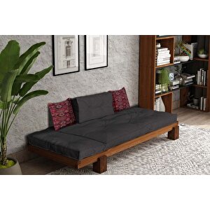Woodesk Ari̇n Masi̇f Ahşap Sedi̇r, Ti̇k-antrasi̇t Renk