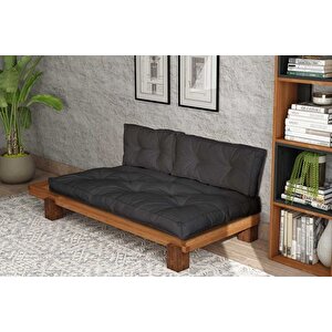 Woodesk Ari̇n Masi̇f Ahşap Sedi̇r, Ti̇k-antrasi̇t Renk