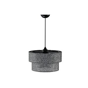 Hasir Modern Doğal Hazeran Rattan Avi̇ze, Si̇yah