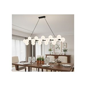 Ri̇o  Yi̇rmi̇ İki̇li̇ Beyaz Camli Sirali Avi̇ze, 180 Cm