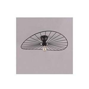 Zeynep Endüstri̇yel Si̇yah Kafes Avi̇ze, 50 Cm Çap