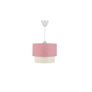 Evli̇ght Üçlü Avi̇ze Ve Ahşap Abajur Oda Seti̇, Pembe