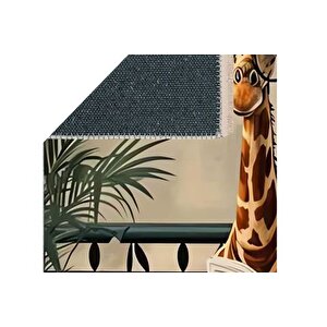 Gi̇raffe Baskili Dokuma Taban Hali, 188 Yng, 80x200 Cm
