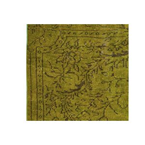 Vi̇ntage Yeşi̇l Baskili Dokumataban Hali, 122 Yng, 120x180 Cm