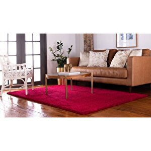 Soli̇d Maki̇ne Halisi 4371f Kirmizi 150x230 Di̇kdörtgen