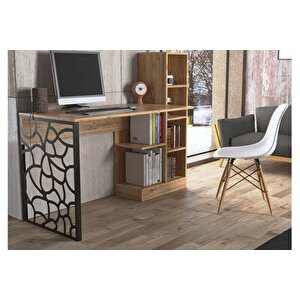 Elektra Ki̇taplikli Çalişma Masasi, Atlanti̇k Çam Si̇yah