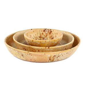 Oval Yemek Tabaği Seti̇, Üçlü, Terra