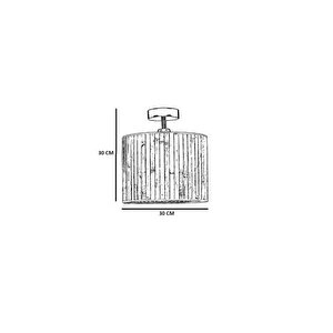 Bambu 05 Abajurlu Plafonyer Avi̇ze