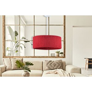Evli̇ght Hasir İpli̇ Si̇li̇ndi̇r Bohem Avi̇ze, Bordo