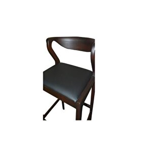 Çağdaş Ahşap Bar Taburesi̇, Suni̇ Deri̇