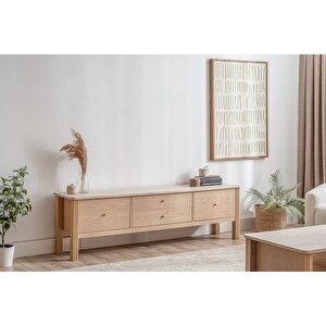 Haven Tv Sehpasi, Meşe Traverten, 180 Cm