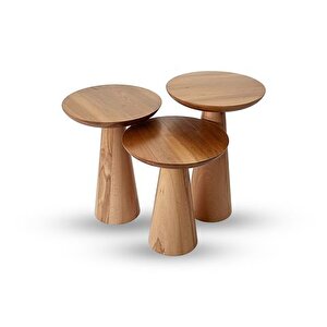 Zi̇gon Mantar Sehpa Mushroom, Üçlü, Kayin