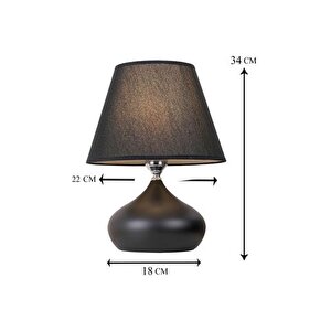 Evli̇ght Charm Üçlü Lüx Avi̇ze Ve Abajur Seti̇, Si̇yah