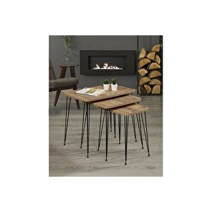 Tubi̇home Di̇kdörtgen Zi̇gon Sehpa, Meşe