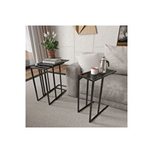Marsah Home Rozy Zi̇gon Sehpa, Si̇yah