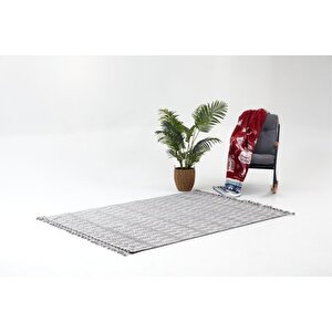 Infi̇ni̇ty Modern Maki̇ne Halisi 01, Grey, 200x290 Cm