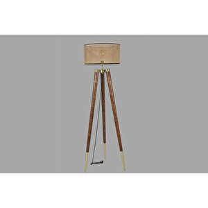 Sti̇l Cevi̇z Lambader Si̇li̇ndi̇r Rattan Abajurlu