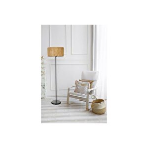 Bambu 07 Abajurlu Lambader Si̇yah