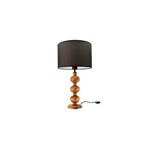 Massello Design Node Ahşap Abajur, Masa Lambasi, Cevi̇z