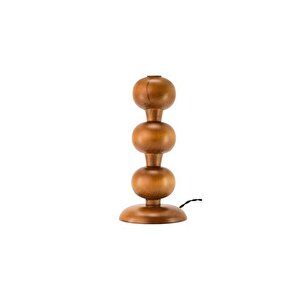 Massello Design Node Ahşap Abajur, Masa Lambasi, Cevi̇z