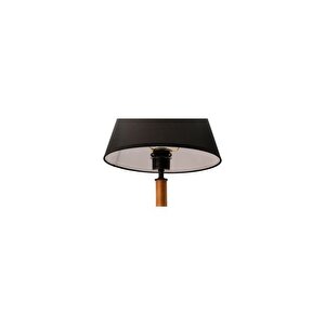 Massello Design Elegante Ahşap Abajur, Masa Lambasi, Cevi̇z