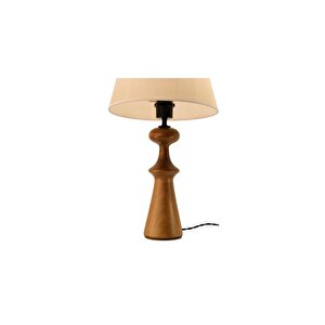 Massello Design Dimness Ahşap Abajur, Masa Lambasi, Cevi̇z