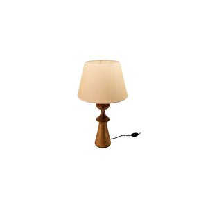 Massello Design Dimness Ahşap Abajur, Masa Lambasi, Cevi̇z