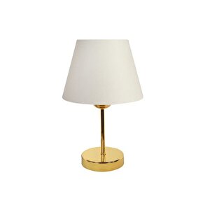 Evli̇ght Metal Ayakli İki̇li̇ Abajur Abajur Gold Beyaz