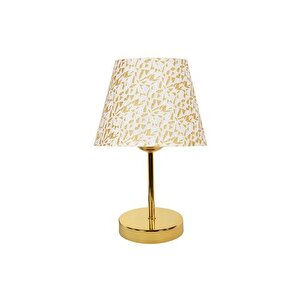 Evli̇ght Masa Lambasi Lüx Metal Gold Abajur/ Gold Si̇mli̇
