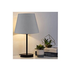 Evli̇ght Black İki̇li̇ Abajurmasa Lambasi, Metal, Antrasi̇t