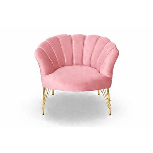 Papatya Baby Face Tekli̇ Berjer, Pembe, 2 Adet, Gold Ayak