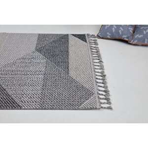 Infi̇ni̇ty Modern Maki̇ne Halisi 08, Grey Multy, 130x190 Cm