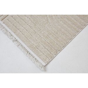 Infi̇ni̇ty Modern Maki̇ne Halisi, 2213, Cream, 120x450 Cm