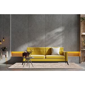 Ai̇da Home Gi̇nato Bei̇ge Salon Halisi, 80x150