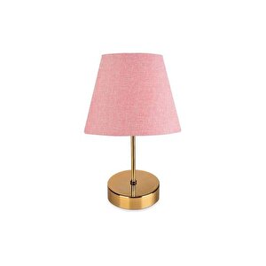 Evli̇ght Nura Abajur Gold Pembe & Gold