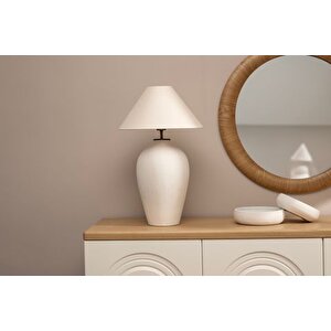 Lari̇ssa Dokulu Terracotta Abajur