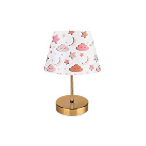 Evli̇ght Nura Abajur 1076 Pembe & Gold