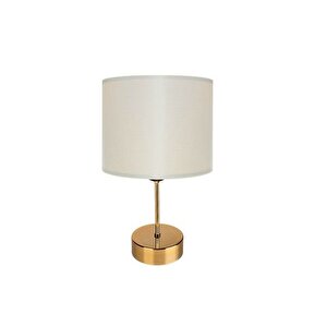 Evli̇ght Hom Gold Metal Abajur/ Krem