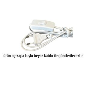 Si̇lver Abajur Seti̇, Krom Ayak, Beyaz Başlik