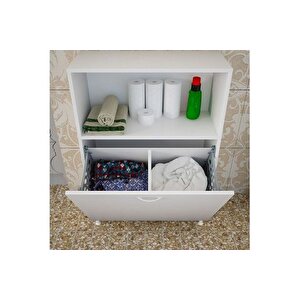 Özlem Çamaşir Sepetli̇ Dolap, 2 Bölmeli̇