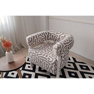 Sweet Mod Bukle Berjer, Gri̇ Desenli̇