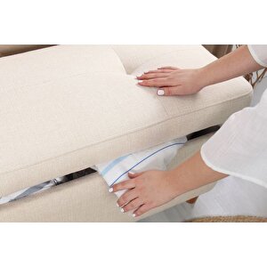 Roci̇o Sandikli Bench Puf, Krem