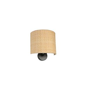 Hasir Rattan Abajurlu Oval Apli̇k