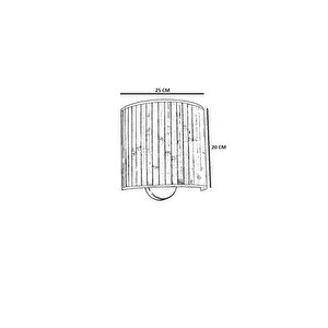 Hasir Rattan Abajurlu Oval Apli̇k