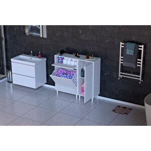 Yeni̇ce Banyo Dolabi, 90 Cm 2 Sepetli̇, 135 Cm