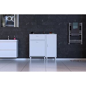 Yeni̇ce Banyo Dolabi, 90 Cm 2 Sepetli̇, 135 Cm