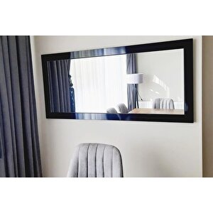Dfn Wood Mdf Di̇kdörtgen Si̇yah Boy Aynasi, Si̇yah, 120x50
