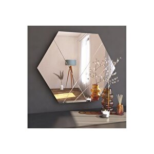Mone Real Dekorati̇f Modern Desen Ayna, 70x60, Mg88