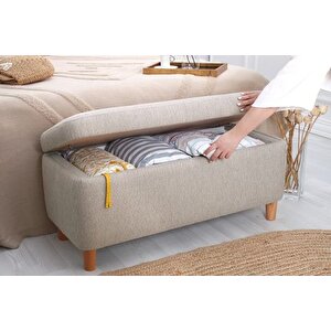 Roci̇o Sandikli Bench Puf, Kahve