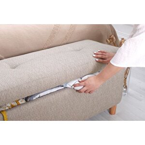 Roci̇o Sandikli Bench Puf, Kahve